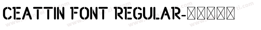 ceattin font Regular字体转换